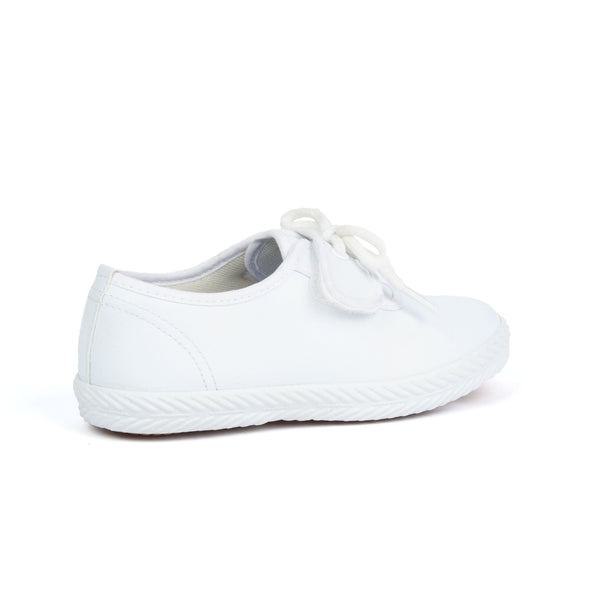 Childrens white hot sale canvas shoes